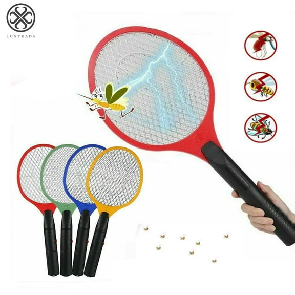 Luxtrada Electric Fly Swatter Electric Bug Pest Insect Fly Wasp Handheld Racket Zapper Killer Mosquito Swatter