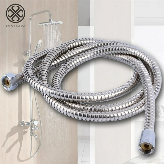 Luxtrada Extra Long Stainless Steel Shower Hose Handheld Tub Replacement Bathroom 3m/9.9 Ft/119inch