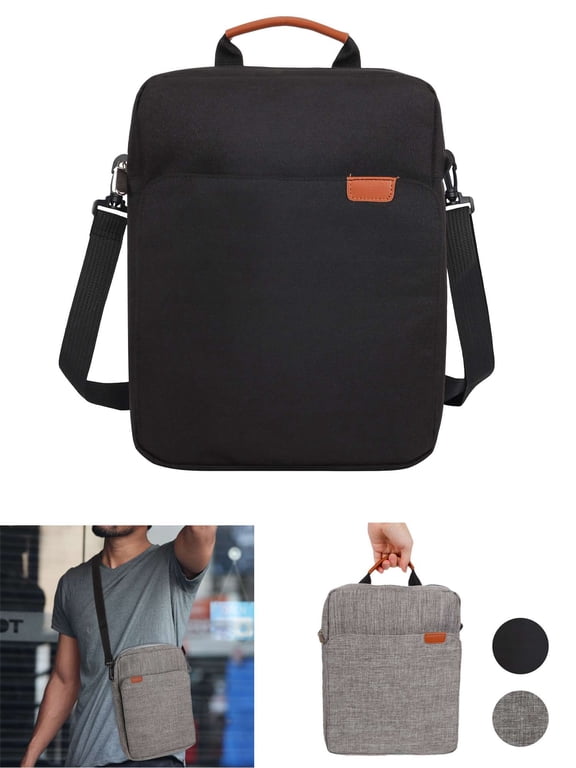 Fashion Men Shoulder Bag Briefcase Clutch Backpack Vertical Trend Crossbody Bag One Shoulder Bag Shoulder Bag (Black)