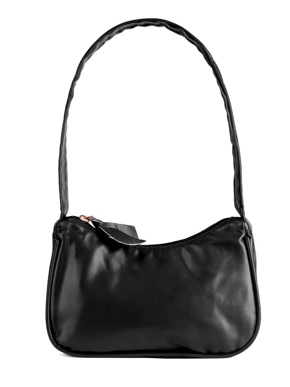Fashionable And Minimalist Underarm Bag Niche Trend Shoulder Bag For Women Leisure Commuting (Black)