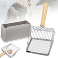 thumbnail image 1 of Luxtrada Fast Sifting Cat Litter Scoop with Holder Stand, Stainless Steel Poop Scooper with Ergonomic Wood Handle, Heavy Duty and Easy Clean, 1 of 10
