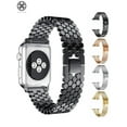 thumbnail image 1 of Luxtrada For Apple Watch Bands 44mm 42mm 40mm 38mm Replacement Strap Band Compatible for iWatch Series SE 8 7 6 5 4 3 2 1 (Black,38mm/40mm), 1 of 8