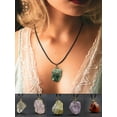 thumbnail image 1 of Luxtrada Full Wire Wrap Natural Raw Amethyst Stone Pendant Necklace Healing Irregular Quartz Stone Pendant for Women (Purple), 1 of 6