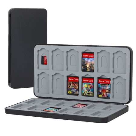 Luxtrada Game Card Case for Switch, Storage Case Fit for Nintendo Switch, SD Memory Card, Game Card Protective Carry Case, Game Card Holders Organizer Travel Storage Safekeeping