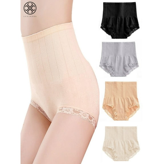 Luxtrada High Waist Body Trainer Butt Lifter Panties Tummy Control Girdle Women Shaper (Apricot)