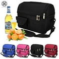 thumbnail image 1 of Luxtrada Insulated Lunch Tote Bag Oxford Thermos Hot/Cooler Adults Tote Food Lunch Portable Bag Zipper Storage Box Waterproof For Picnic Food Women Men (Blue), 1 of 9