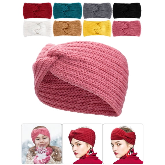 Luxtrada Knit Wide Headband for Winter Women Ear Warmers Headbands Thick headbands for Women Girls (Gray)