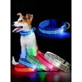 thumbnail image 1 of Luxtrada LED Light Up Dog Collar for Night Safety, USB Rechargeable Dog Collar Light for Small Medium Large Dogs (Red,M), 1 of 9