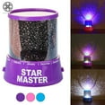 thumbnail image 1 of Luxtrada LED Starry Night Sky Projector Lamp Star Light Cosmos Master Kids Gift Indoor Lighting "Purple", 1 of 9