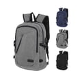 thumbnail image 1 of Luxtrada Laptop Backpack Business Travel Anti Theft Backpack for Men Women with USB Charging Port (Gray), 1 of 9