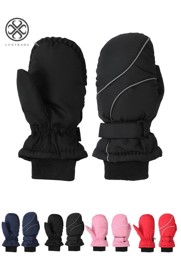 Lovely Ski Gloves Winter Outdoor Snow Warm Mitten Kids Gloves with Warm Fleece Lining Mitten for Kids Boys and Girls (Suit 4-9 years)