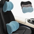 thumbnail image 1 of Luxtrada Lumbar Support Pillow Memory Foam Back Support Pillow for Office Chair and Car Seat (Gray), 1 of 8