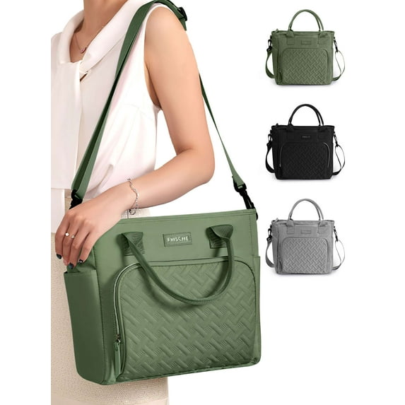 Luxtrada Lunch Bag Lunch Box Women - Leakproof Insulated Lunch Cooler Bag Lunch Tote Bags for Women (Green)