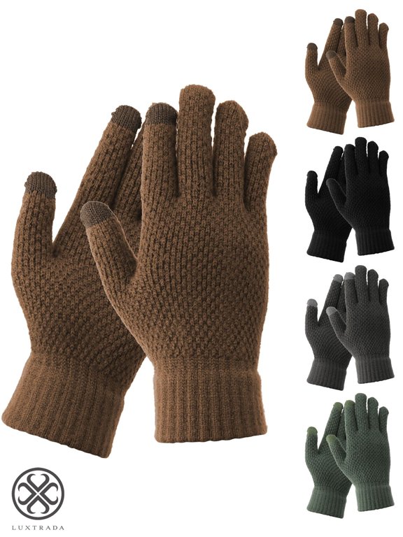 Mens Thermal Winter TouchScreen Gloves Full Finger Gloves Warm Winter Gloves