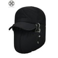 thumbnail image 1 of Luxtrada Mens Winter Russian Aviator Hat Trooper Ear Flap Snow Ski Elmer Fudd Cap, 1 of 11