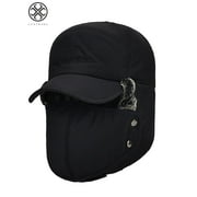 LUXTRADA Mens Winter Russian Aviator Hat Trooper Ear Flap Snow Ski Elmer Fudd Cap