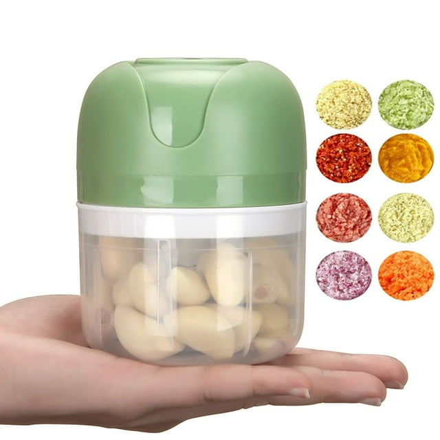 Luxtrada Mini Garlic Chopper, Electric Garlic Blender Portable Food Chopper Rechargeble Mini Garlic Mincer for Dicing, Ginger, Chili, Fruits, Onions Pepper and Baby Food 100ML&250ML