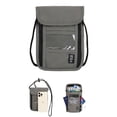 thumbnail image 1 of Luxtrada Neck Wallet Passport Holder & Travel Pouch w/RFID Blocking Security (Gray), 1 of 9