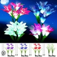 thumbnail image 1 of Luxtrada Outdoor Solar Stake Lights - 2 Pack Solar Powered Lights with 8 Lily Flower, Multi-color Changing LED Solar Stake Lights for Garden, Patio, Backyard, 1 of 7