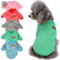 thumbnail image 1 of Luxtrada Pet Dog Classic Knitwear Sweater Fleece Coat Soft Thickening Warm Pup Dogs Shirt Winter Pet Dog Cat Clothes Soft Puppy Customes Clothing Winter Doggie Sweatshirt for Small Dogs, 1 of 6