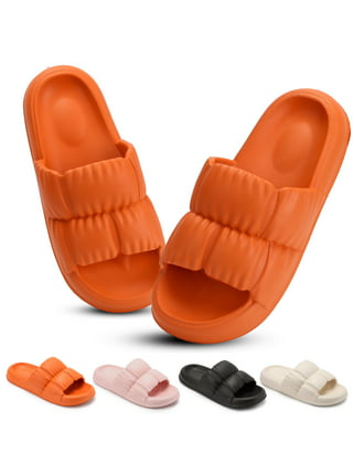 Luxtrada Pillow Slippers Super Soft Quick Drying EVA Rubber-Plastic Slippers  Sandals Non-Slip Thick Sole Open Toe Shower Shoes Indoor and Outdoor Unisex  Slippers 