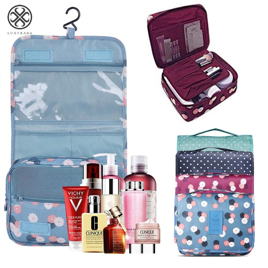hanging travel toiletry bag uk Black one in mesh and an extra pouch for all the tiny items to hang with a hook Hanging Featherlight Travel Vanity Toiletry