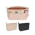 thumbnail image 1 of Luxtrada Purse Organizer Insert with Zipped Top for Tote Bag, Handbag Shaper with 13 Pockets (L-Beige), 1 of 8