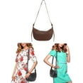 thumbnail image 1 of Luxtrada Purses for Women Small Crossbody Bags Crescent Shoulder Bag Hobo Handbag with Adjustable Strap (Brown), 1 of 7