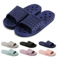 thumbnail image 1 of Luxtrada Quick Drying Shower Slippers non-slip Bathroom Slippers Drain Holes Shower Shoes for Women and Men Dorm pool gym, 1 of 10