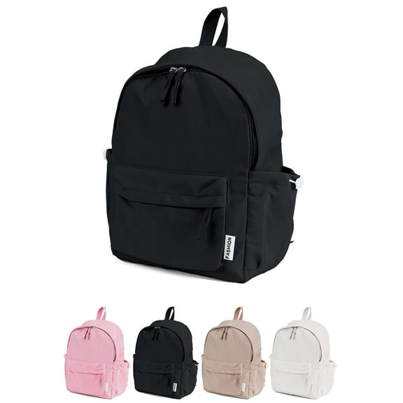 Luxtrada School Backpack for Teen Women Laptop Backpack College Bookbags Middle School Travel Work Commuter Back Pack (Black)