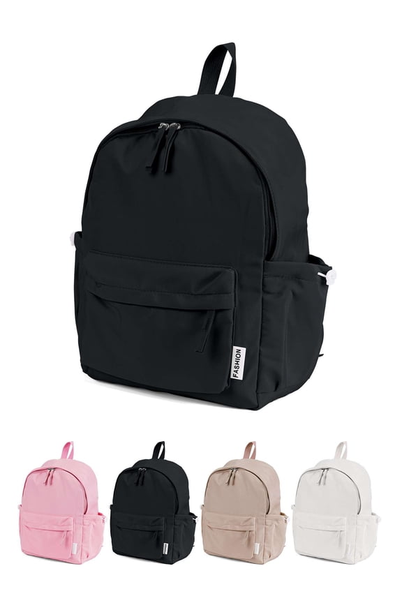 School Backpack for Teen Women Laptop Backpack College Bookbags Middle School Travel Work Commuter Back Pack (Black)