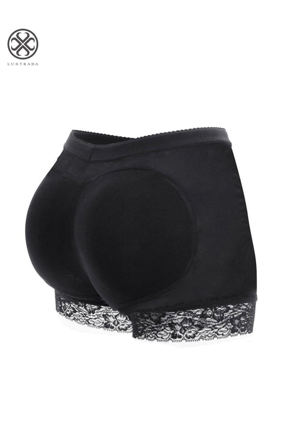 Sexy Padded Butt Lifter Panty Body Shaper Fake Hip Enhancer Underwear Briefs (Black,2XL)