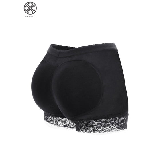 Luxtrada Sexy Padded Butt Lifter Panty Body Shaper Fake Hip Enhancer Underwear Briefs (Black,XL)