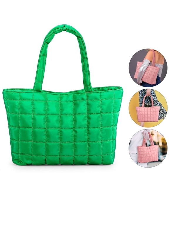 Shoulder Tote Bag for Women Purse Shoulder Bag Handbag for Work Everything (Green)