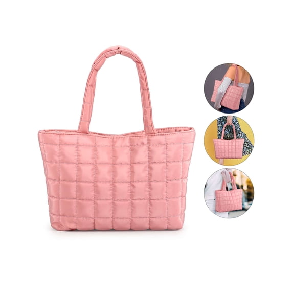 Luxtrada Shoulder Tote Bag for Women Purse Shoulder Bag Handbag for Work Everything (Pink)