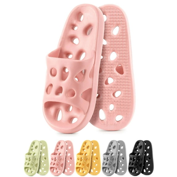 Luxtrada Shower Sandals Women Men Quick Drying Bath Slippers Shower Bathroom Slides Sandals House Slippers