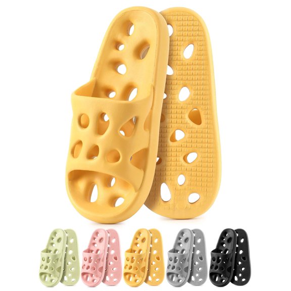 Luxtrada Shower Sandals Women Men Quick Drying Bath Slippers Shower Bathroom Slides Sandals House Slippers