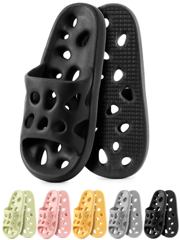 Shower Sandals Women Men Quick Drying Bath Slippers Shower Bathroom Slides Sandals House Slippers