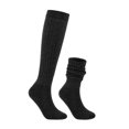 thumbnail image 1 of Luxtrada Slouch Socks Women and Men Extra Tall Heavy Cotton Socks Size 9 to 11 (Dark Gray), 1 of 8