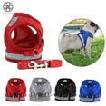 thumbnail image 1 of Luxtrada Soft Mesh Puppy Vest Harness Adjustable Pet Lead Chest Walking Reflective Leash for Dog Cat (XL, Red), 1 of 10