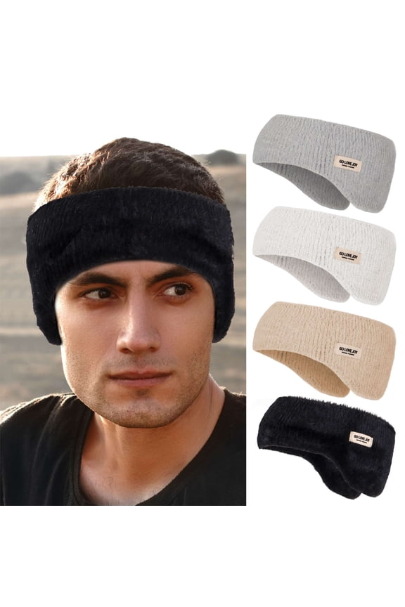 Soundproof Earmuffs Noise Reduction Winter Warm Ear Muffs for Sleeping Running (Black)