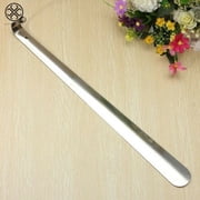 Luxtrada Stainless Steel New Long Handled Metal Shoe Horn Lifter with Hanging Hole 20.5inch