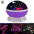 thumbnail image 1 of Luxtrada Sun And Star Moon projector rotating night Light Lamp for kids to sleep 4 LED Bead 360 Degree Romantic Rotating Night Sky Cosmos Star Projector for Christmas And Bedroom Living Room (Purple), 1 of 11