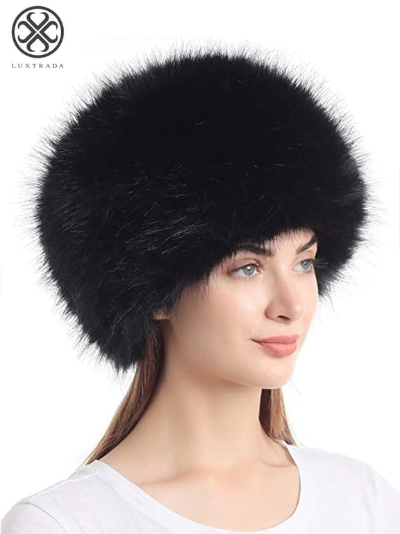 Thick Fluffy Russian Cap Faux Fur Headband Hat Winter Earwarmer Ski Hats