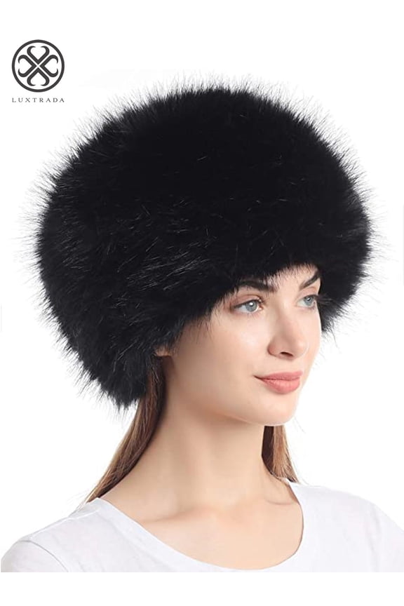 Thick Fluffy Russian Cap Faux Fur Headband Hat Winter Earwarmer Ski Hats