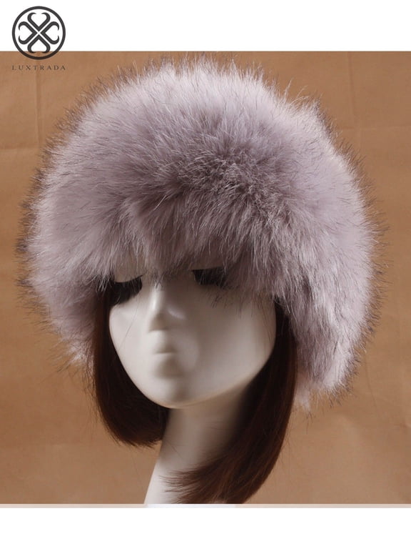Thick Fluffy Russian Cap Faux Fur Headband Hat Winter Earwarmer Ski Hats