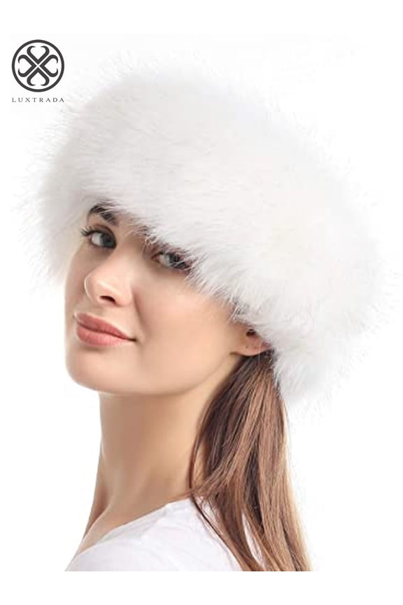 Thick Fluffy Russian Cap Faux Fur Headband Hat Winter Earwarmer Ski Hats