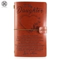 thumbnail image 1 of Luxtrada To My Daughter Granddaughter Where Ever Love Mom Dad Leather Journal Notebook Diary (Heart-Love Mom), 1 of 11