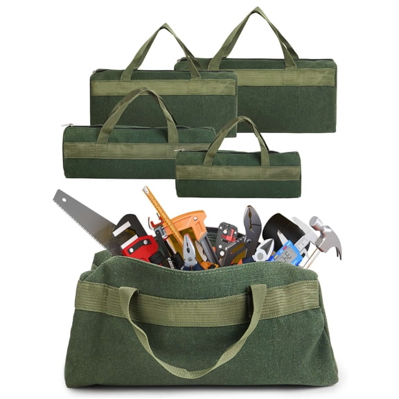 Luxtrada Tool Roll Bag Tool Pouch Hammer Pouch Repair Utility Bag Bags for Tools Maintenance Reel (27cm Round bag)