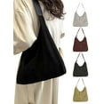 thumbnail image 1 of Luxtrada Tote Bags for Women Work Bags Suede Slouchy Bag Hobo Handbag Office Tote Handbag (Beige), 1 of 9